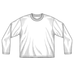 Line drawing of The Blank Long Sleeve