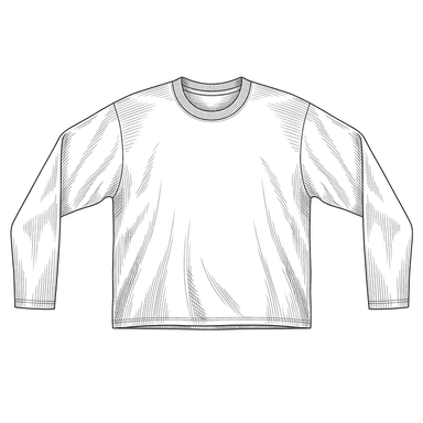 Line drawing of The Blank Long Sleeve